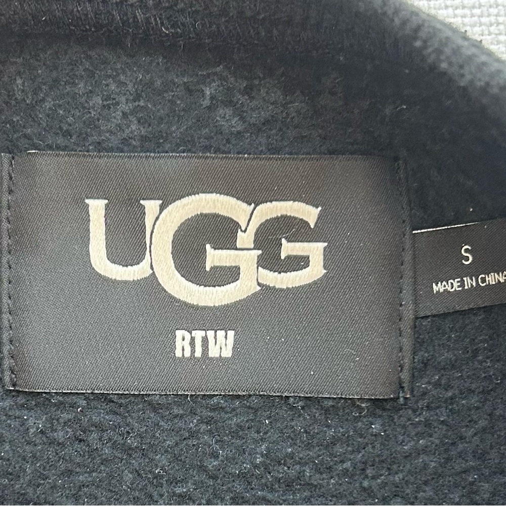 UGG Black and Cream Women's Crew Neck Sweater - Picture 2 of 3